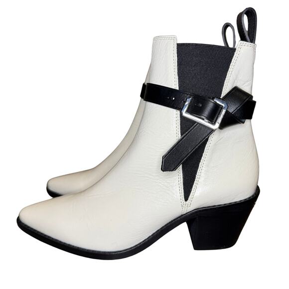 Zadig & Voltaire Tyler Cecilia Boots 👢 White Patent Leather | EU 37 US 6 NIB ✨ - Picture 6 of 9
